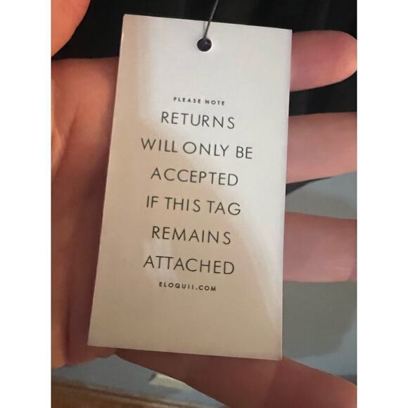 Eloquii plus size black 3/4 sleeve top womens 16 NWT - Picture 9 of 9